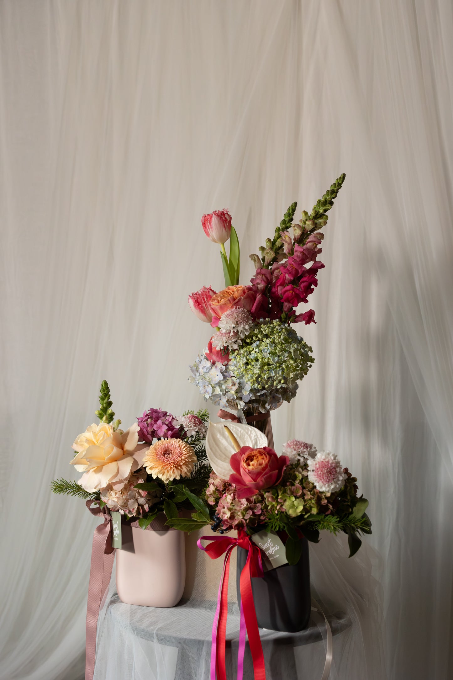 Floral Vase Trio
