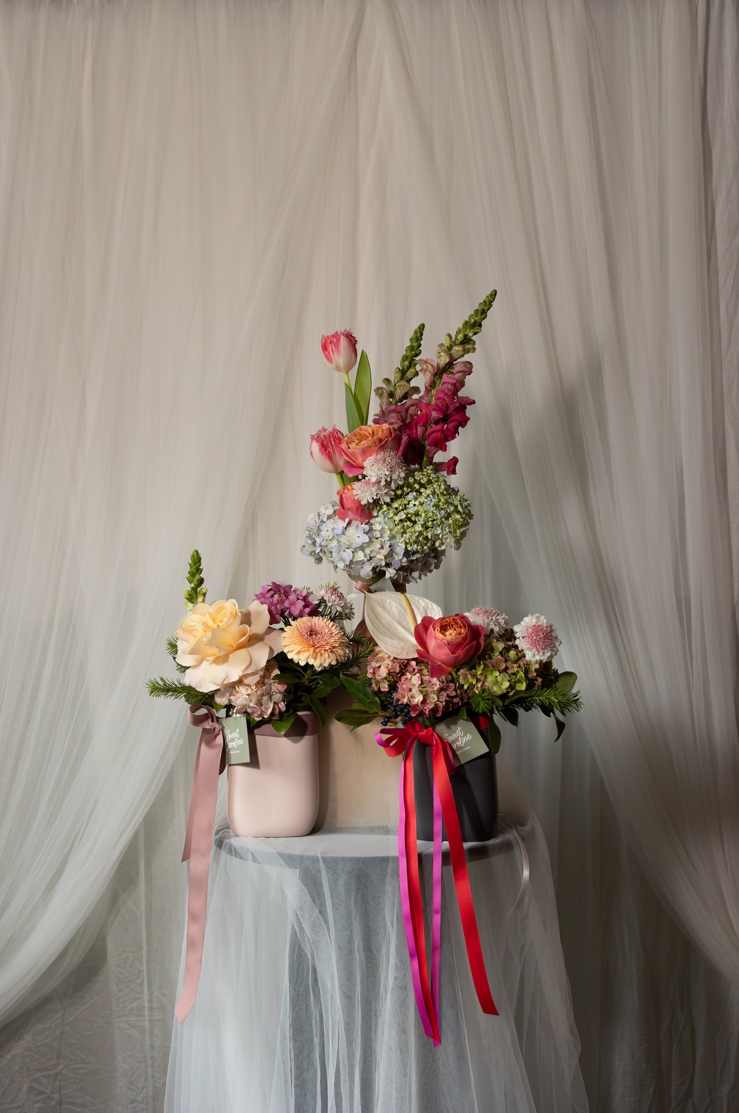 Floral Vase Trio