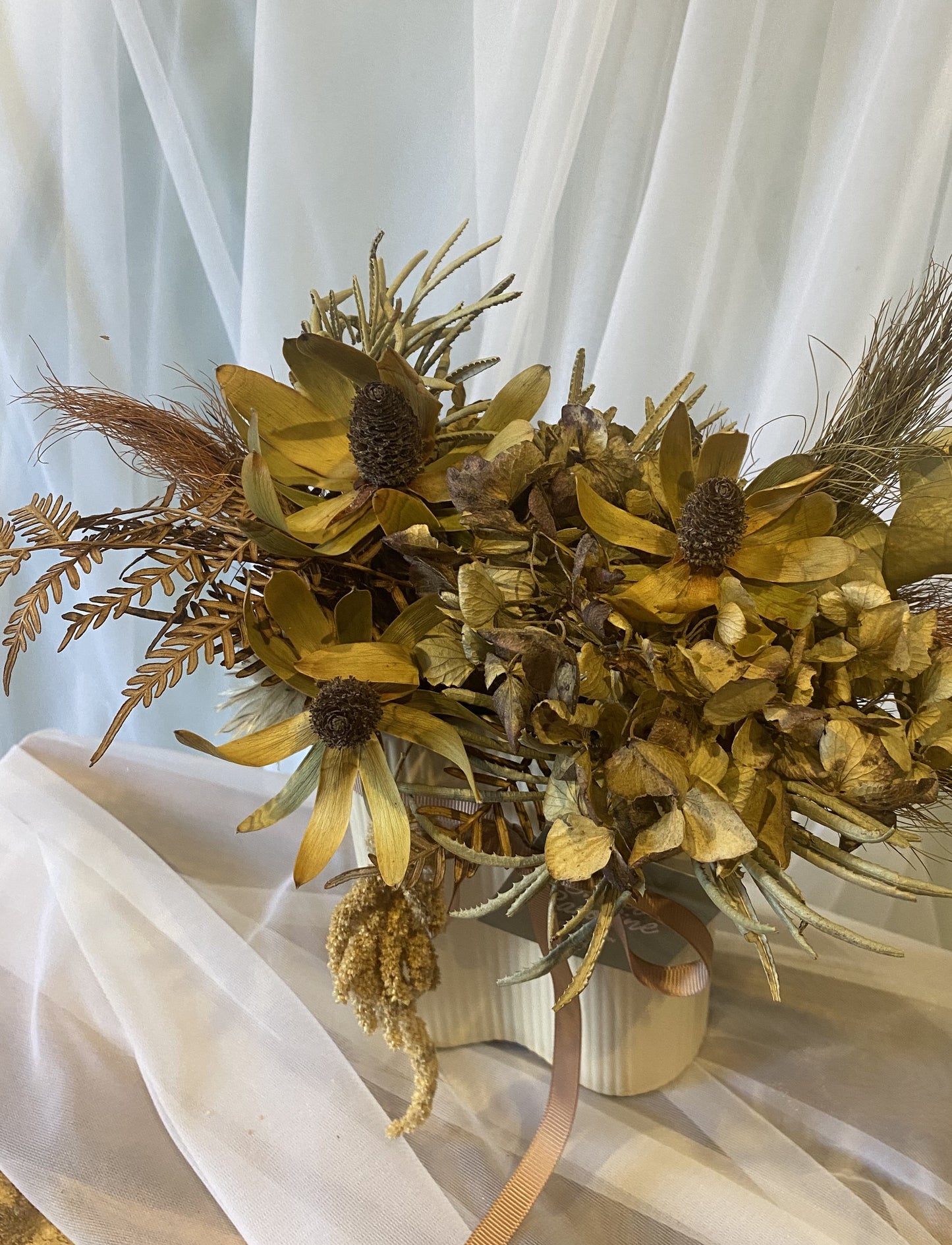 Dried Floral Vase Arrangement