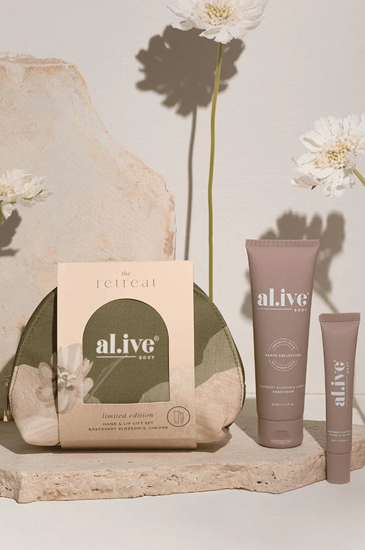Alive - Hand & Lip Gift Set - Raspberry Blossom & Juniper